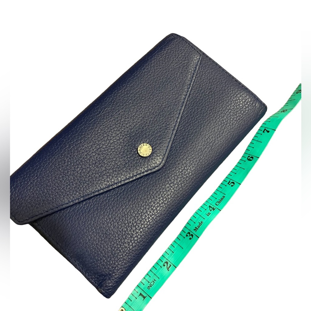 Danier navy foldover style wallet